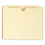 Manila File Jackets, 1-Ply Straight Tab, Letter Size, Manila, 50/box