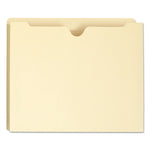 Manila File Jackets, 2-Ply Straight Tab, Letter Size, Manila, 50/box