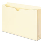 Manila File Jackets, 1-Ply Straight Tab, Legal Size, Manila, 50/box
