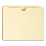 Manila File Jackets, 1-Ply Straight Tab, Letter Size, Manila, 50/box