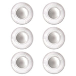 Glass Magnets, Circles, Large, 0.45" Diameter, Clear, 6/Pack