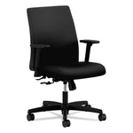 Ignition Series Fabric Low-Back Task Chair, Supports Up To 300 Lb, 17" To 21.5" Seat Height, Black