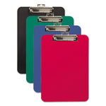 Unbreakable Recycled Clipboard, 0.25" Clip Capacity, Holds 8.5 x 11 Sheets, Red
