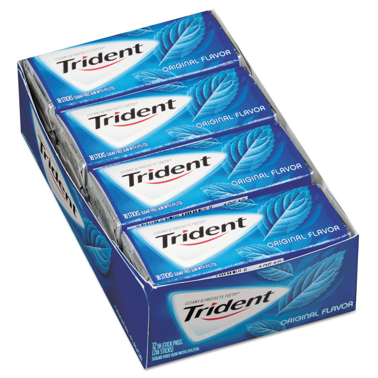 Sugar-Free Gum, Original Mint, 14 Sticks/pack, 12 Pack/box