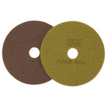 Diamond Floor Pads, 20" Diameter, Sienna, 5/carton