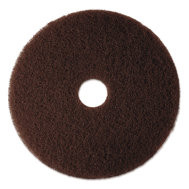 Low-Speed High Productivity Floor Pad 7100, 21" Diameter, Brown, 5/carton