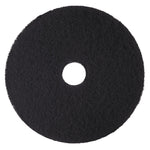 Low-Speed High Productivity Floor Pads 7300, 21" Diameter, Black, 5/carton