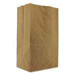 Grocery Paper Bags, 1/8 BBL Squat Size, Heavy-Duty, 57# Basis Weight, 10.5" x 6.25" x 13.88", Kraft, 500/Bundle