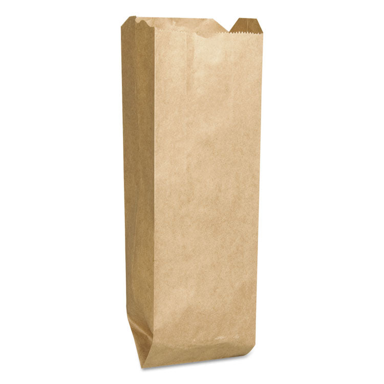 Liquor-Takeout Quart-Sized Paper Bags, Quart Size, 35# Basis Weight, 4.25" x 2.5" x 16", Kraft, 2,000/Bundle