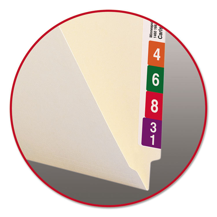 Heavyweight Manila End Tab Folders, 9.5" High Front, Straight Tabs, Legal Size, 0.75" Expansion, Manila, 100/Box