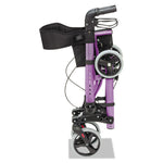 Gateway Aluminum Rollator, Adjusts 31" to 36", 300 lb Capacity, Purple
