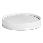 Vented Paper Lids, Fits 8 oz to 16 oz Hot Cups, White, 25/Sleeve, 40 Sleeves/Carton