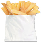 French Fry Bags, 4.5" x 4.5", White, 2,000/Carton