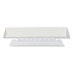 Poly Index Tabs and Inserts For Hanging File Folders, 1/3-Cut, White/Clear, 3.5" Wide, 25/Pack