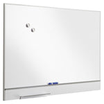 Polarity Magnetic Dry Erase White Board, 48" x 32", White Surface, Satin Aluminum Frame