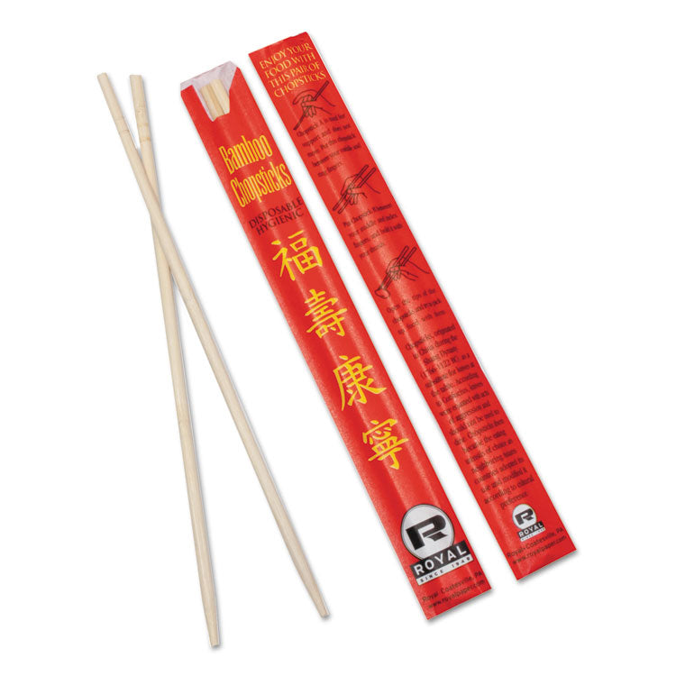 Chopsticks, Paper, 9", Natural, 1,000/Carton