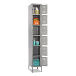Box Locker, 12w X 18d X 78h, Two-Tone Gray