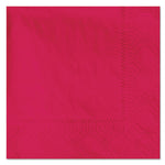 Beverage Napkins, 2-Ply, 9 1/2 X 9 1/2, Red, 1000/carton