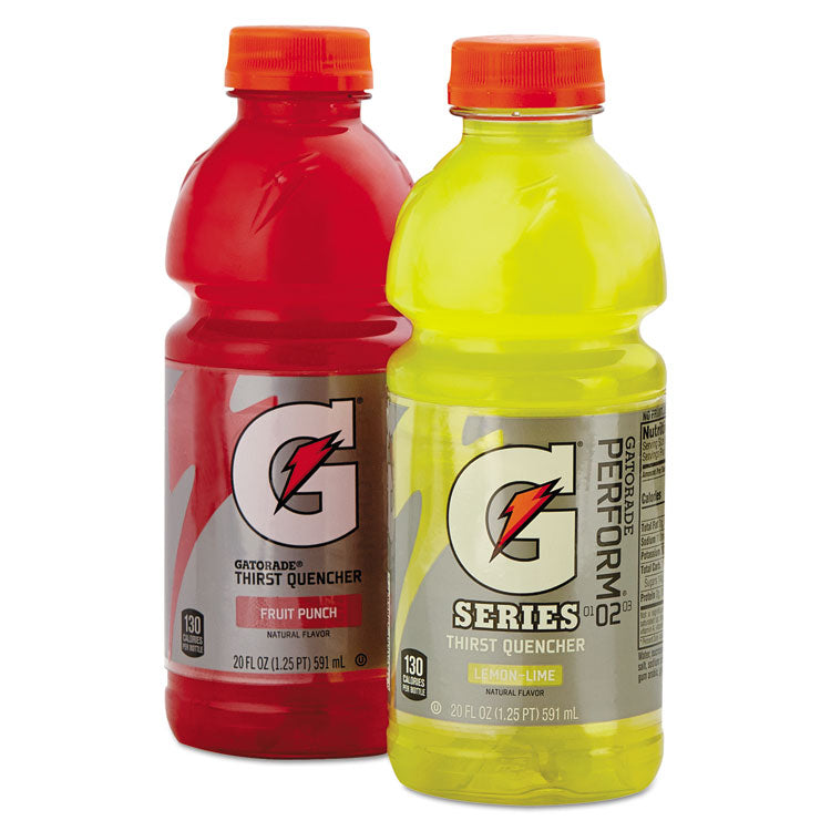 G-Series Perform 02 Thirst Quencher Fruit Punch, 20 Oz Bottle, 24/carton