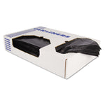 Linear Low-Density Can Liners, 10 Gal, 0.9 Mil, 24" X 23", Black, 500/carton