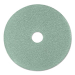 Ultra High-Speed Floor Burnishing Pads 3100, 24" Diameter, Aqua, 5/carton