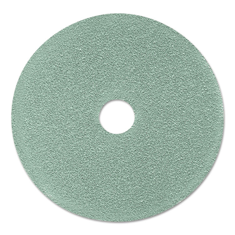 Ultra High-Speed Floor Burnishing Pads 3100, 24" Diameter, Aqua, 5/carton