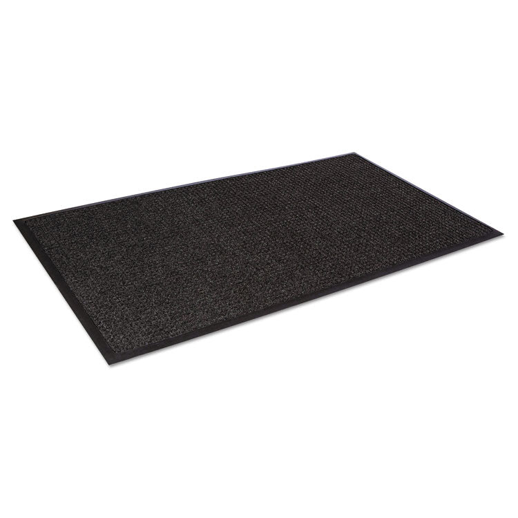 Super-Soaker Wiper Mat With Gripper Bottom, Polypropylene, 36 X 120, Charcoal