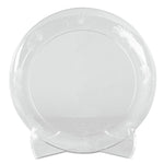 Designerware Plates, Plastic, 6" dia, Clear, 10/Pack, 18 Packs/Carton