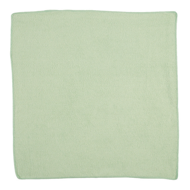 Microfiber Cleaning Cloths, 16 X 16, Green, 24/pack