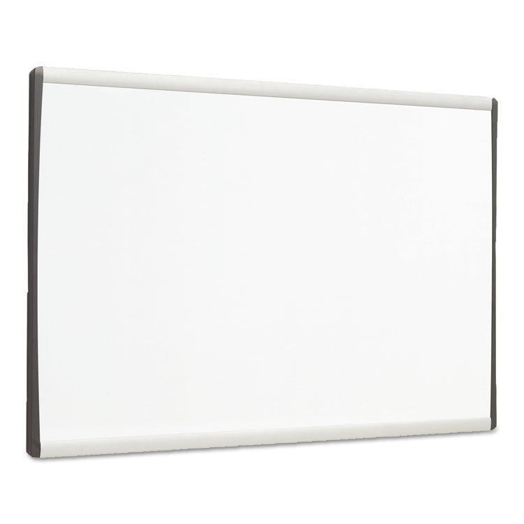 ARC Frame Cubicle Board, Magnetic Dry Erase, 30" x 18", White Surface, Satin Aluminum Frame
