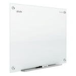 Infinity Magnetic Glass Marker Board, 72" x 48", White Surface