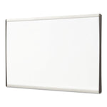 ARC Frame Cubicle Board, Magnetic Dry Erase, 24" x 14", White Surface, Satin Aluminum Frame