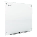 Infinity Magnetic Glass Marker Board, 36" x 24", White Surface