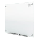Infinity Magnetic Glass Marker Board, 48" x 36", White Surface