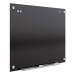 Infinity Magnetic Glass Marker Board, 96" x 48", Black Surface