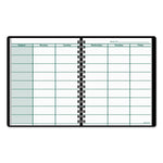 Undated Teacher's Planner, Weekly, Two-Page Spread (nine Classes), 10.88 X 8.25, Black Cover
