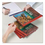 Poly Report Cover, Tang Clip, Letter, 1/2" Capacity, Clear/red, 25/box