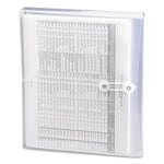 Poly String and Button Interoffice Envelopes, Open-Side (Horizontal), 9.75 x 11.63, Clear, 5/Pack