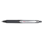 VBall RT Liquid Ink Rollerball Pen, Retractable, Fine 0.7 mm, Black Ink, Black/White Barrel
