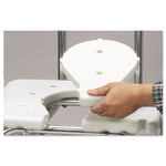 Heavy-Duty Sliding Transfer Bench with Cut-Out Seat, 19w x 15d x 19 to 23h, 400 lbs Capacity