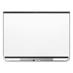 Prestige 2 Magnetic Total Erase Whiteboard, 48" x 36", White Surface, Black Aluminum/Plastic Frame