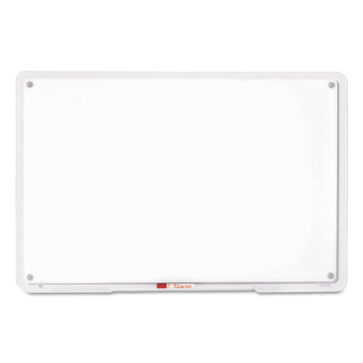 iQ Total Erase Translucent-Edge Board, 11" x 7", White Surface, Clear Plastic Frame
