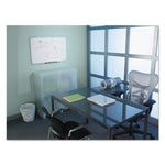 iQ Total Erase Translucent-Edge Board, 36" x 23", White Surface, Clear Plastic Frame