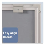 Matrix Magnetic Boards, 23" x 16", White Surface, Satin Aluminum Frame