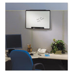 Motion Portable Dry Erase Marker Board, 36" x 24", White Surface, Black Plastic Frame
