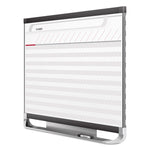 Prestige 2 Magnetic Total Erase Project Planner, Spreadsheet Format, 36" x 24", White Surface, Graphite Gray Fiberboard Frame