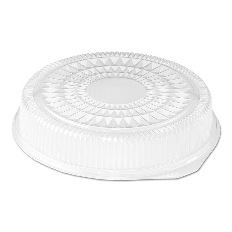 Round Plastic Dome Lid, Embossed, Fits 212/213, 16" Diameter, Clear, 25/Carton