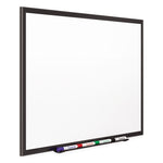 Classic Series Porcelain Magnetic Dry Erase Board, 96" x 48", White Surface, Black Aluminum Frame