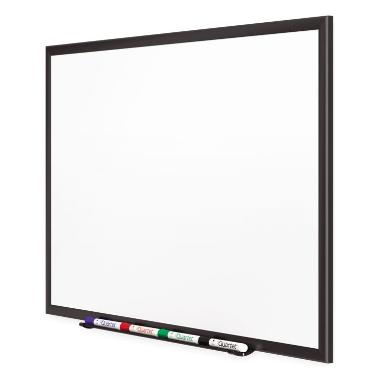 Classic Series Porcelain Magnetic Dry Erase Board, 48" x 36", White Surface, Black Aluminum Frame
