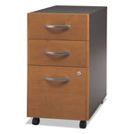 Series C Mobile Pedestal File, Left/right, 3-Drawers: Box/box/file, Legal/letter/a4/a5, Cherry/gray, 15.75" X 20.25" X 27.88"